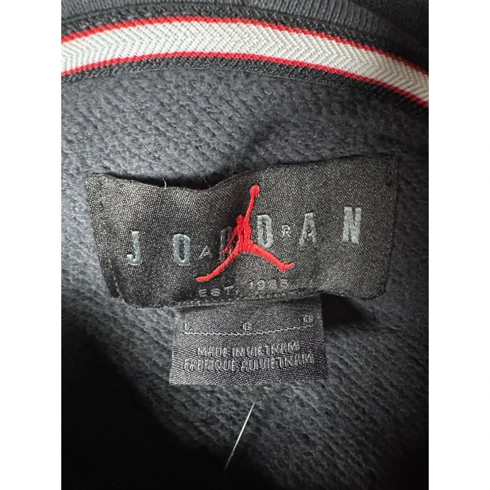 NWT Nike Jordan Michael Jordan Graphic Hoodie Black Red‎ Mens Size L HJ4396-045
